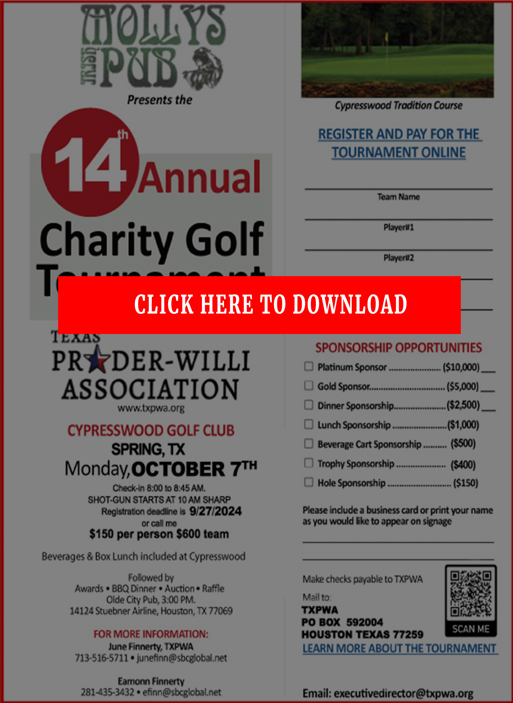 tournament registration download 11th Annual
